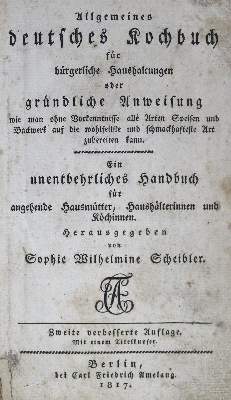 Bild Nr.2: 125-750 Scheibler,S.W.: (Küche und Haushalt, Kochbücher)
