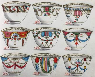 Bild Nr.10: 125-767 Holzapfel u. Greiner, Rudolstadt.: (Küche und Haushalt, Porzellan u. Keramik, Koppchen)