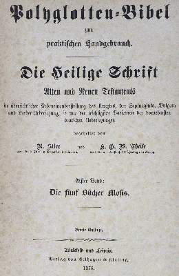 Bild Nr.1: 125-77 Polyglotten-Bibel: (Bibeln)