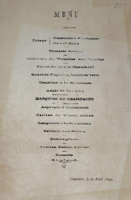 Bild Nr.2: 125-774 Speisekarten.: (Küche und Haushalt)