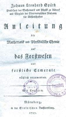Bild Nr.1: 125-780 Späth,J.L.: (Land- und Forstwirtschaft, Forstwirtschaft)
