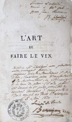 Bild Nr.1: 125-788 Chaptal (de Chanteloup,J.A.C.).: (Land- und Forstwirtschaft, Getränke, Wein und Weinbau)