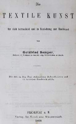 Bild Nr.1: 125-843 Semper,G.: (Kunstwissenschaft)