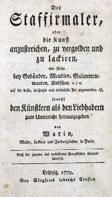 Bild Nr.1: 125-850 Watin,(J.F.).: (Kunstwissenschaft)
