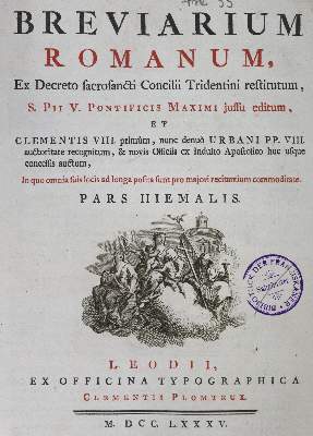 Bild Nr.1: 125-86 Breviarium romanum,: (Alte Drucke, Handschriften und Theologie)
