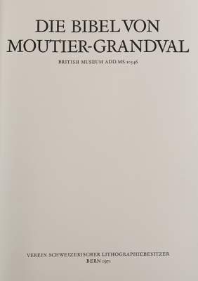 Bild Nr.1: 125-875 Grandval-Bibel.: (Faksimile)