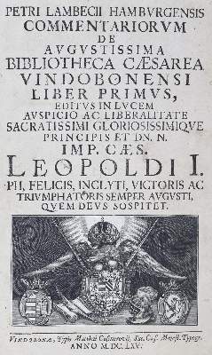 Bild Nr.2: 125-899 Lambeck,P.: (Bibliographie und Buchwesen)