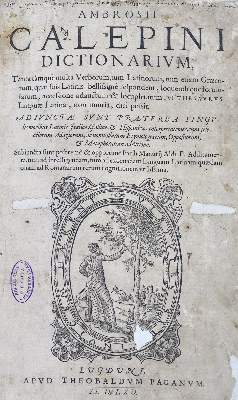 Bild Nr.1: 125-903 Calepinus,A.: (Lexika - Wörterbücher - Sprachwissenschaften)