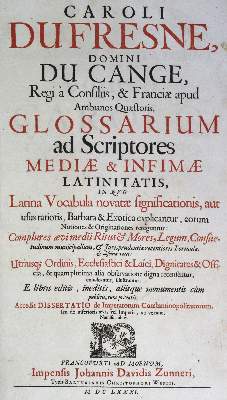 Bild Nr.2: 125-906 Du Cange,C.D.: (Lexika - Wörterbücher - Sprachwissenschaften)