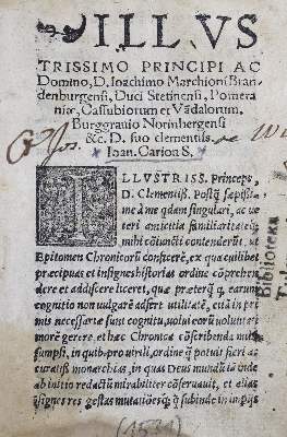 Bild Nr.1: 125-96 (Carion,J.: (Alte Drucke, Handschriften und Theologie)
