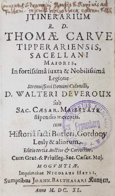 Bild Nr.1: 125-97 Carve,T.: (Alte Drucke, Handschriften und Theologie)