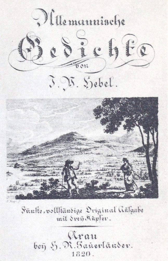 Große Abbildung Nr.1: 126-1036 Hebel,J.P.: (Faksimile)