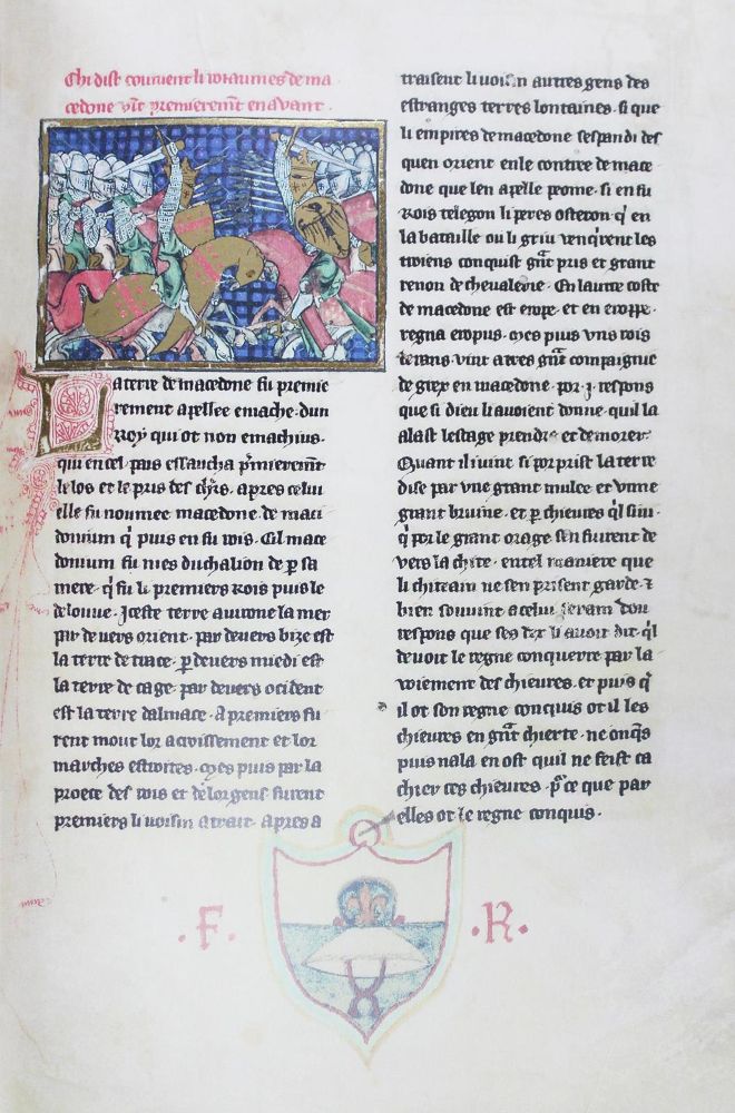 Große Abbildung Nr.1: 126-1039 L'Ystoire du bon roi Alexandre.: (Faksimile)