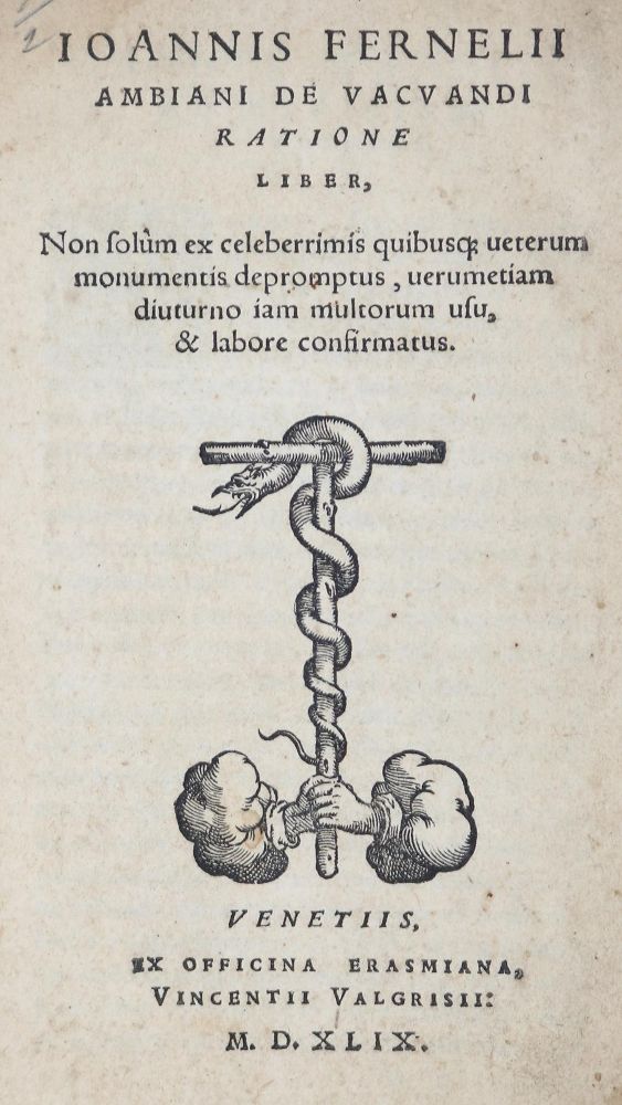 Große Abbildung Nr.1: 126-106 Fernel,J.: (Aus der Sammlung Professor Dr.Dr.Johannes Büttner Teil 1)