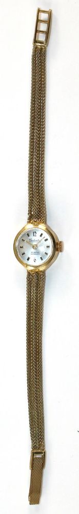Große Abbildung Nr.2: 126-1107 Damenuhr 585 GG: (Aktuelle Mode - Lifestyle - Vintage, Armbanduhren)