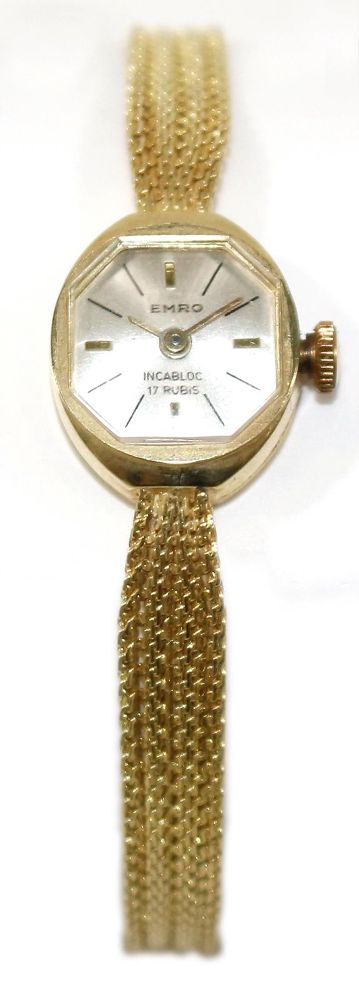 Große Abbildung Nr.1: 126-1109 EMRO 585 GG Damenuhr: (Aktuelle Mode - Lifestyle - Vintage, Armbanduhren)