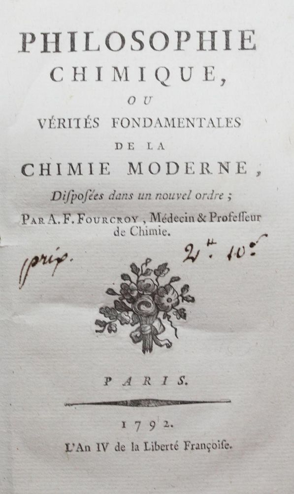 Große Abbildung Nr.1: 126-113 Fourcroy,A.F.: (Aus der Sammlung Professor Dr.Dr.Johannes Büttner Teil 1)