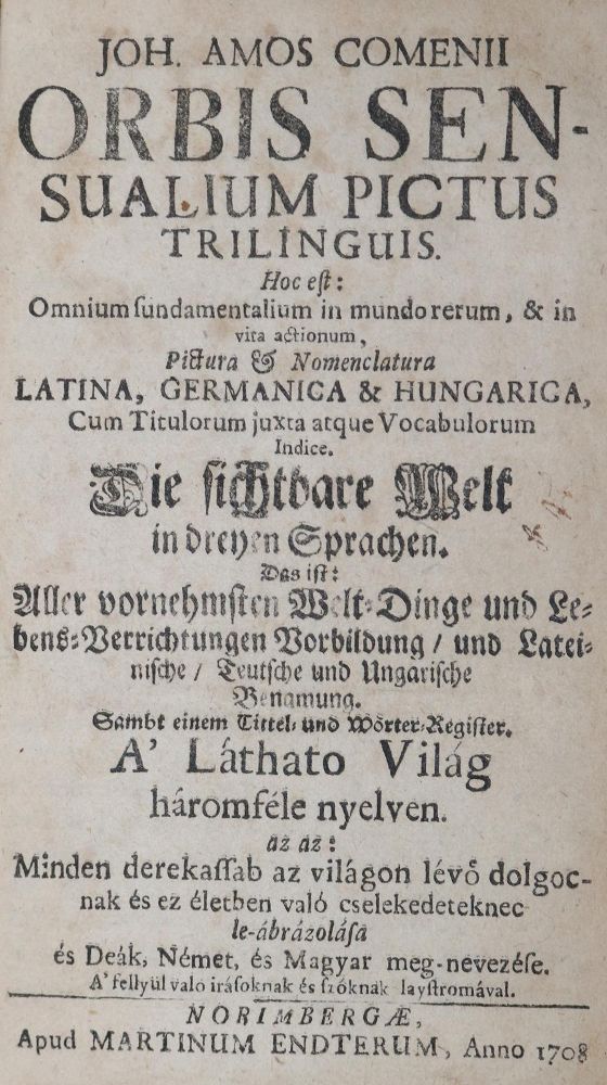 Große Abbildung Nr.1: 126-1150 Comenius,J.A.: (Kinder- und Jugendbücher)