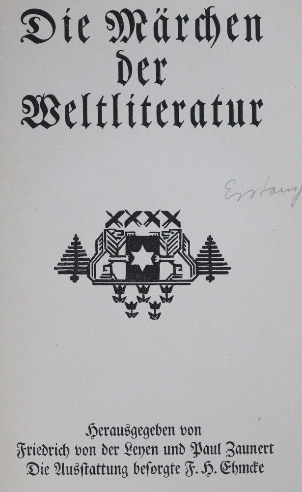 Große Abbildung Nr.1: 126-1167 Leyen,F.v.d. u. P.Zaunert (Hrsg.).: (Märchen)