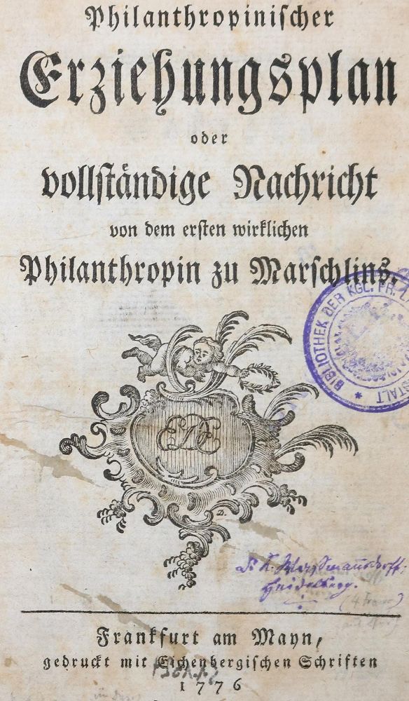 Große Abbildung Nr.1: 126-1172 (Bahrdt,C.F.).: (Pädagogik)