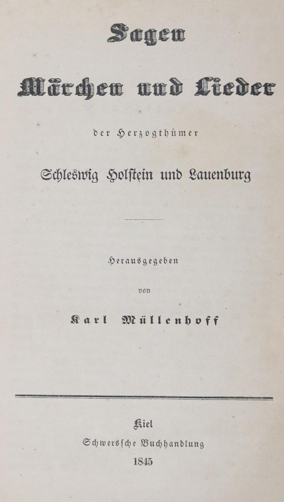 Große Abbildung Nr.1: 126-1186 Müllenhoff,K. (Hrsg.).: (Schleswig-Holstein)