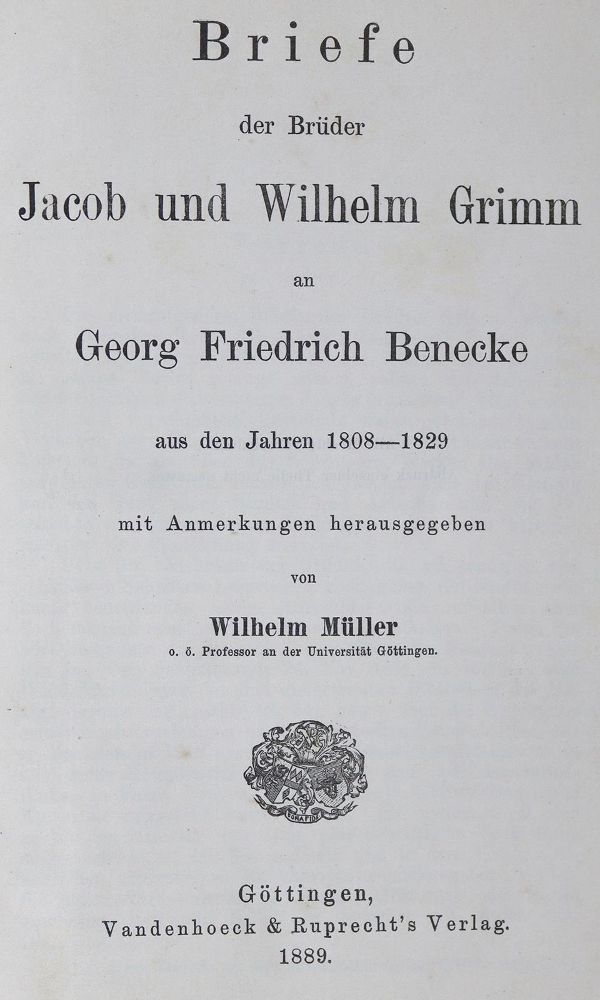 Große Abbildung Nr.1: 126-1255 Grimm,J. u. W.Grimm.: (Literatur und illustrierte Bücher bis 19.Jahrhundert)