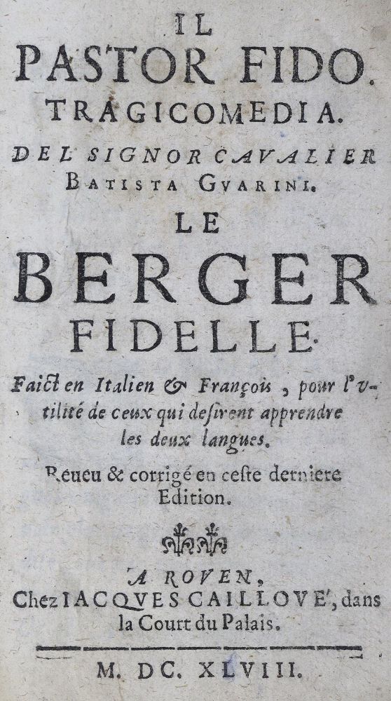 Große Abbildung Nr.1: 126-1256 Guarini,(G.)B.: (Literatur und illustrierte Bücher bis 19.Jahrhundert)