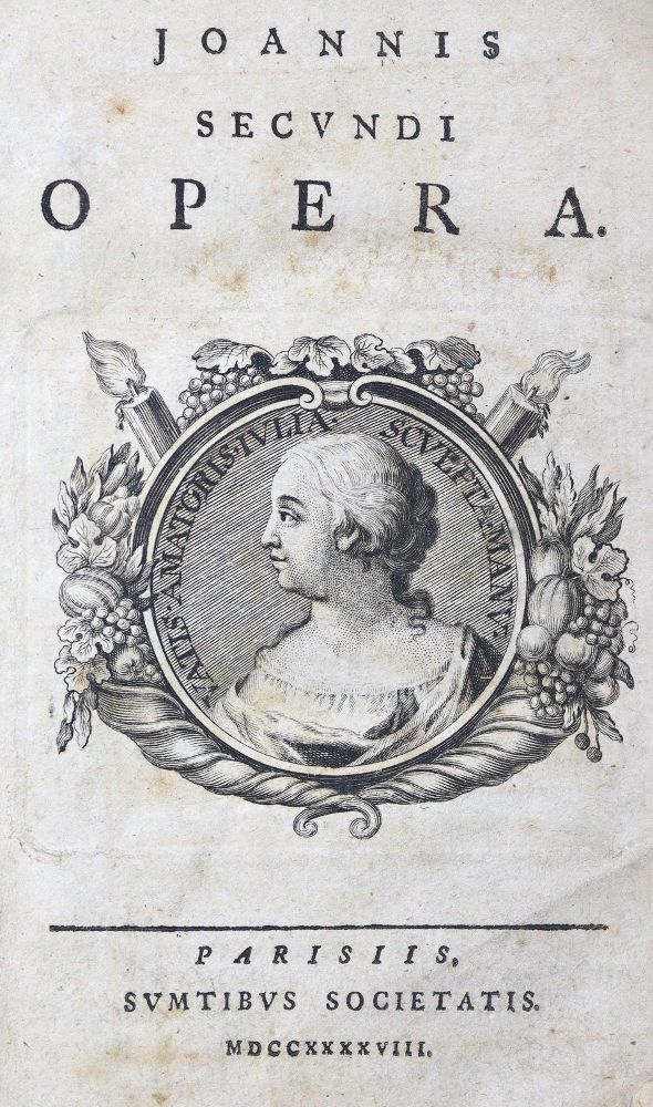 Große Abbildung Nr.2: 126-1272 Johannes Secundus (d.i. J.N.Everaerts).: (Literatur und illustrierte Bücher bis 19.Jahrhundert)