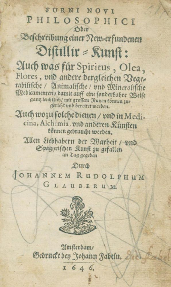 Große Abbildung Nr.1: 126-128 Glauber,J.R.: (Aus der Sammlung Professor Dr.Dr.Johannes Büttner Teil 1)