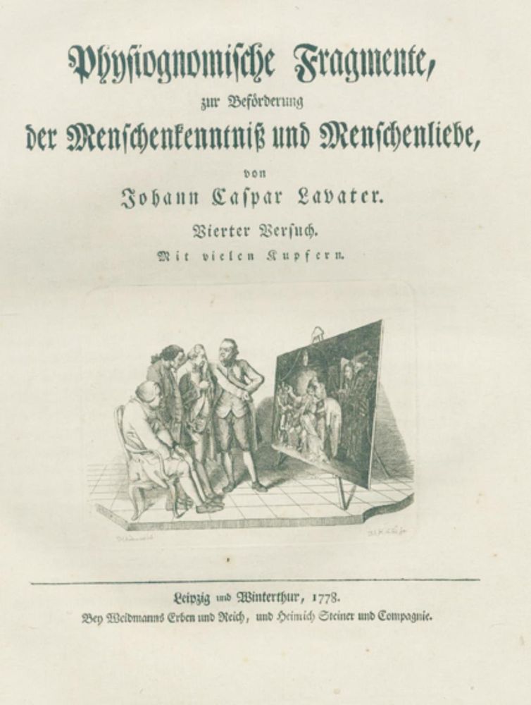 Große Abbildung Nr.1: 126-1288 Lavater,J.C.: (Literatur und illustrierte Bücher bis 19.Jahrhundert)