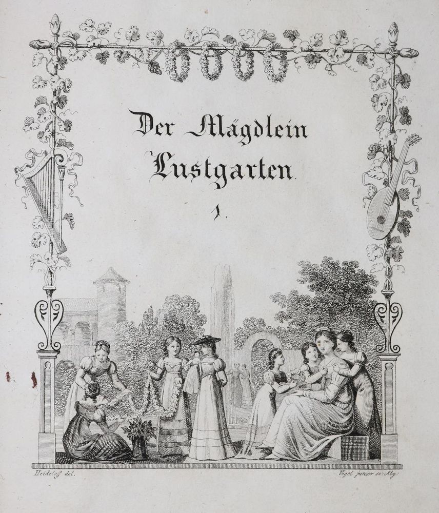 Große Abbildung Nr.1: 126-1297 Mägdlein Lustgarten, Der.: (Literatur und illustrierte Bücher bis 19.Jahrhundert)