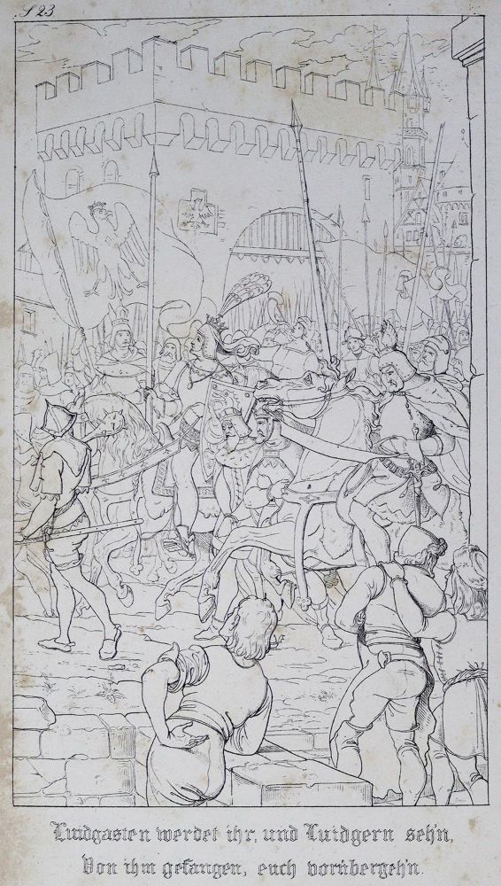 Große Abbildung Nr.1: 126-1312 Hinsberg,J.v. (Übers.).: (Nibelungenlied)