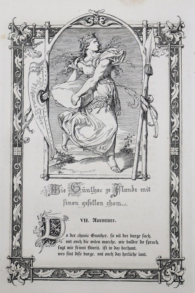Große Abbildung Nr.2: 126-1313 Nibelunge Lied, Der.: (Literatur und illustrierte Bücher bis 19.Jahrhundert)