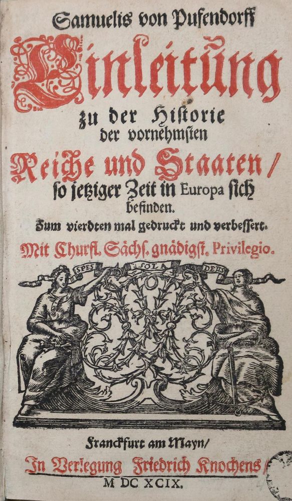 Große Abbildung Nr.1: 126-1324 Pufendorff,S.v.: (Literatur und illustrierte Bücher bis 19.Jahrhundert)