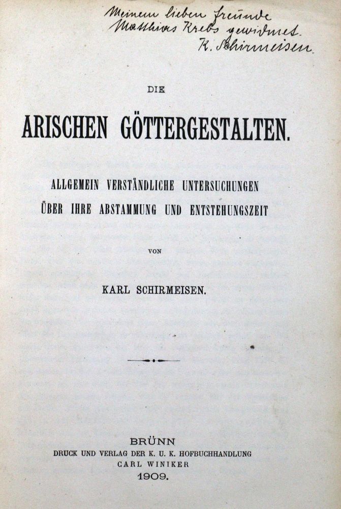 Große Abbildung Nr.1: 126-1336 Schirmeisen,K.: (Literatur und illustrierte Bücher bis 19.Jahrhundert)