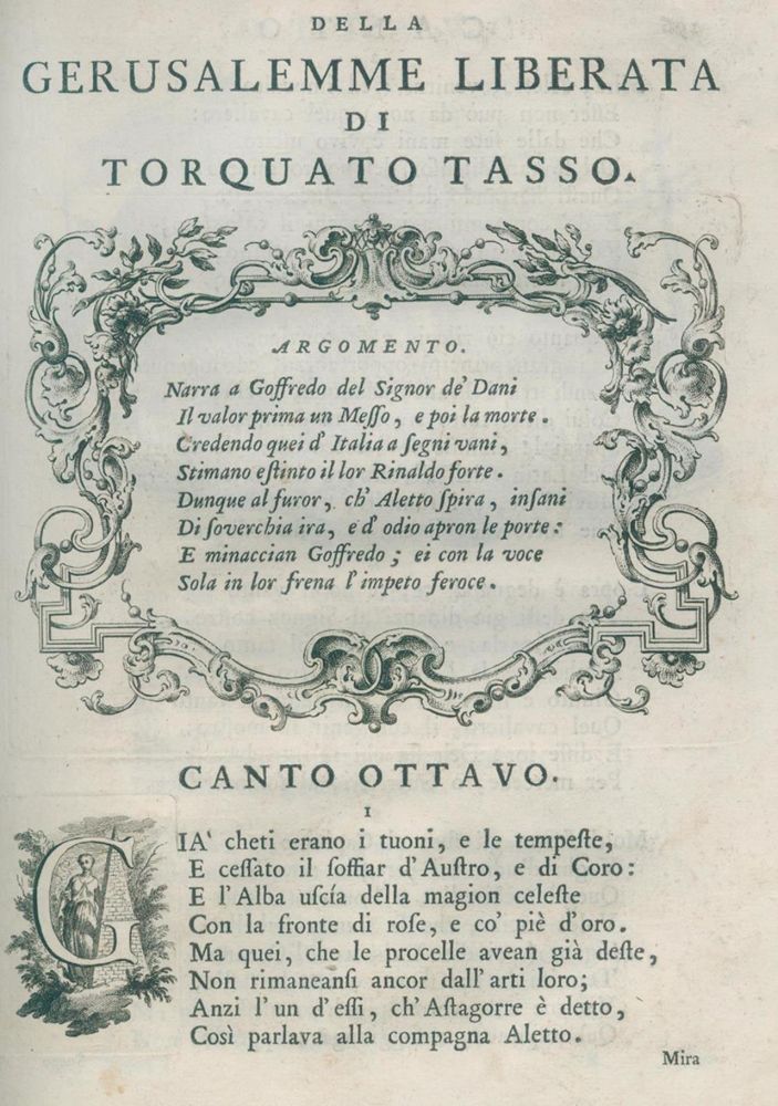 Große Abbildung Nr.1: 126-1351 (Tasso,T.: (Literatur und illustrierte Bücher bis 19.Jahrhundert)
