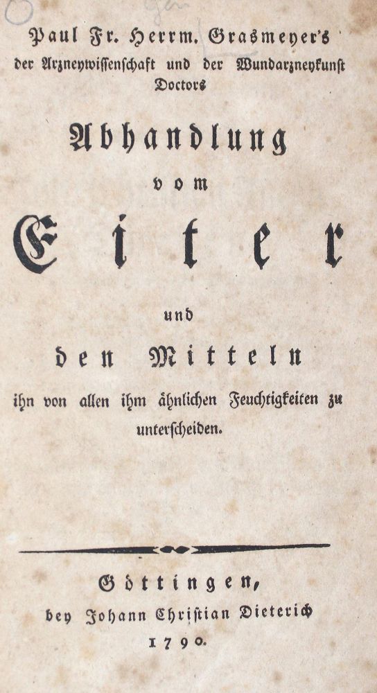 Große Abbildung Nr.1: 126-136 Grasmeyer,P.F.H.: (Aus der Sammlung Professor Dr.Dr.Johannes Büttner Teil 1)