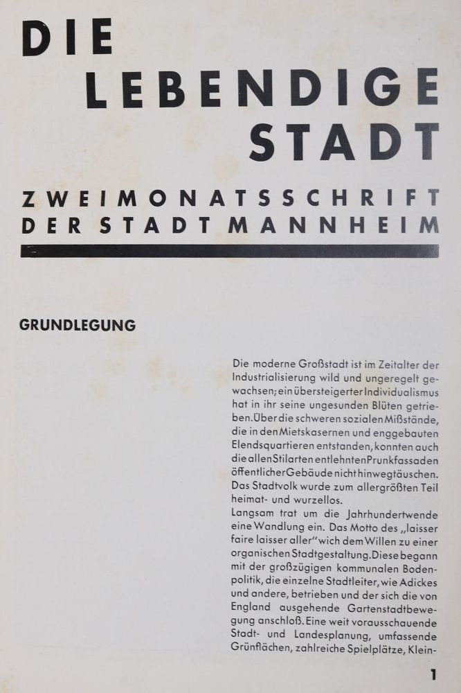 Große Abbildung Nr.1: 126-1383 Lebendige Stadt, Die.: (Bauhaus)