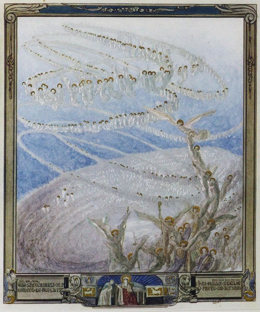 Große Abbildung Nr.21: 126-1384 Dante Alighieri.: (Bayros)