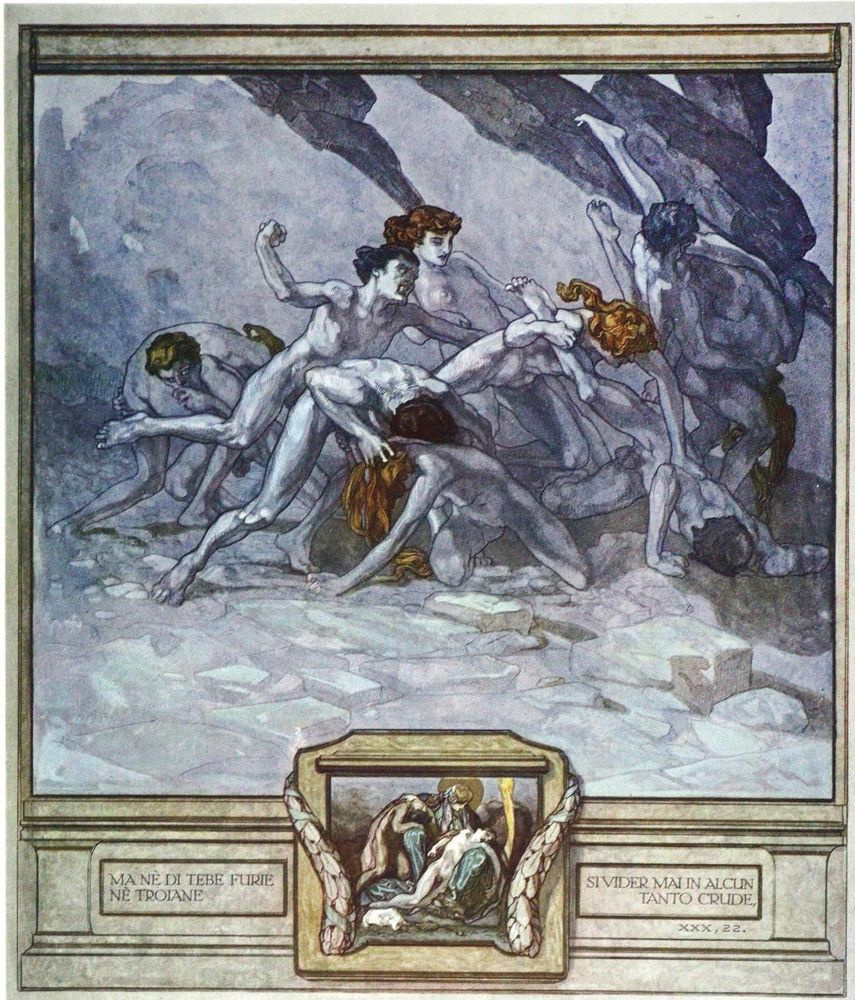 Große Abbildung Nr.6: 126-1384 Dante Alighieri.: (Bayros)