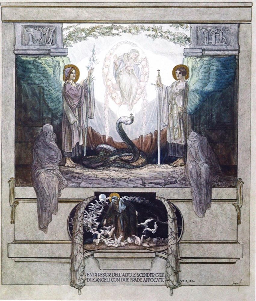 Große Abbildung Nr.9: 126-1384 Dante Alighieri.: (Bayros)