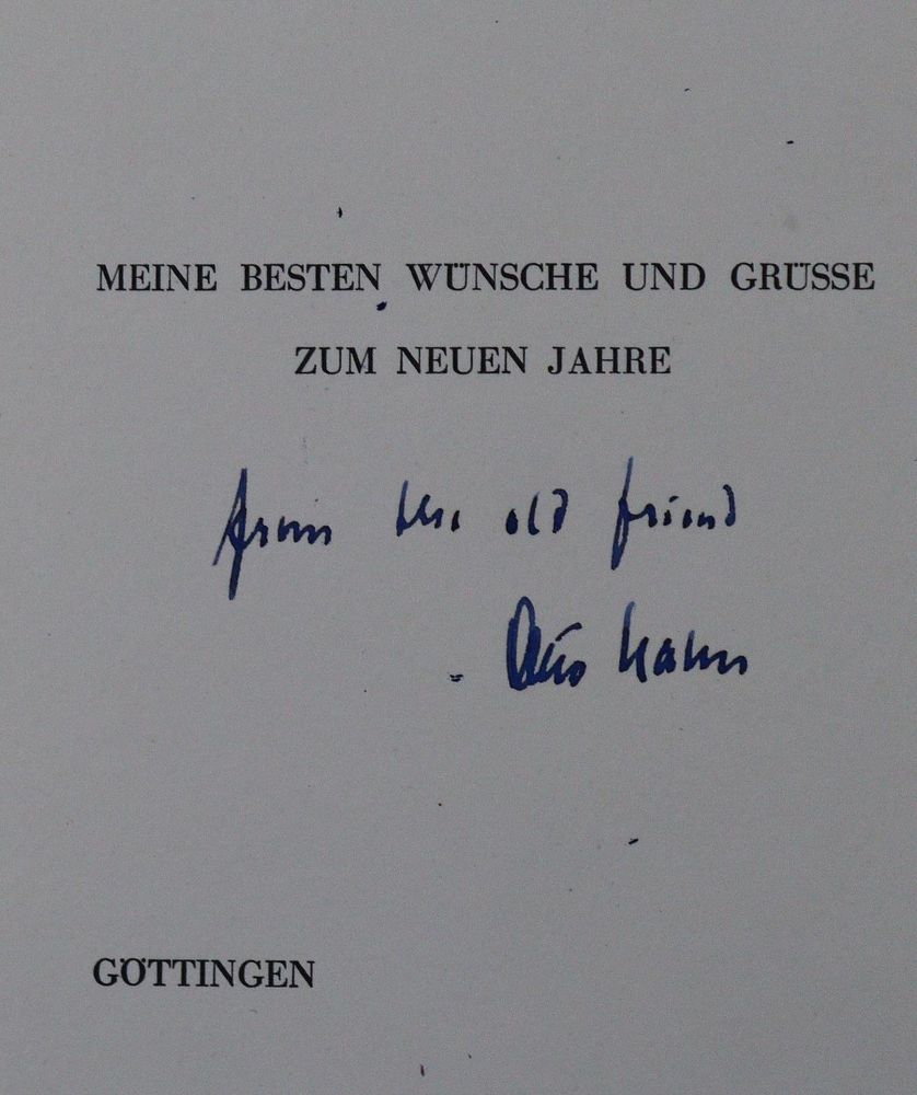 Große Abbildung Nr.2: 126-143 Hahn,O.: (Aus der Sammlung Professor Dr.Dr.Johannes Büttner Teil 1)