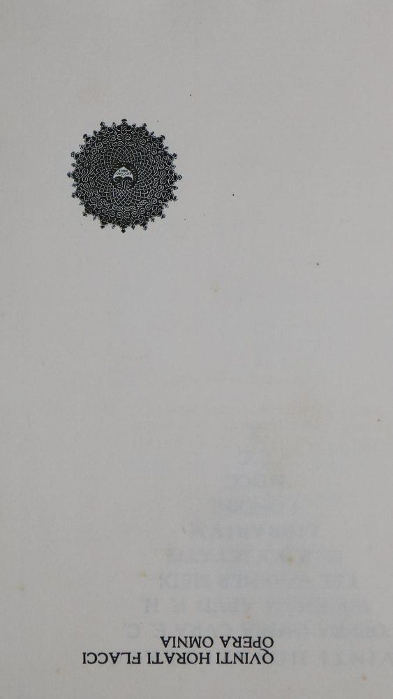 Große Abbildung Nr.1: 126-1448 Horatius Flaccus,Q.: (Literatur und illustrierte Bücher 20.Jahrhundert - Alte Literatur in modernen Ausgaben)