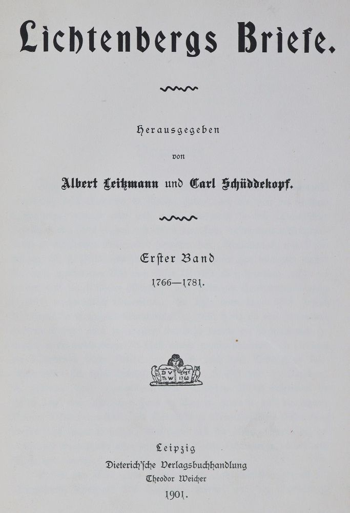 Große Abbildung Nr.1: 126-1467 Leitzmann,A. u. C.Schüddekopf.: (Lichtenberg)