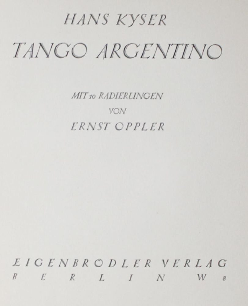 Große Abbildung Nr.1: 126-1481 Kyser,H.: (Oppler)