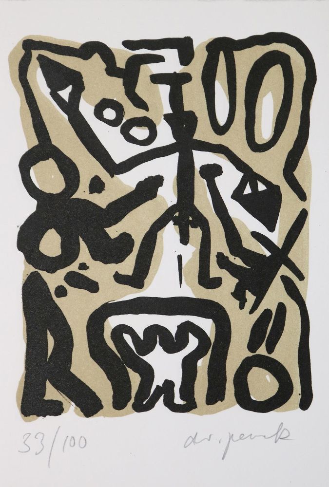 Große Abbildung Nr.1: 126-1484 Penck,A.R. (d.i. R.Winkler).: (Literatur und illustrierte Bücher 20.Jahrhundert - Alte Literatur in modernen Ausgaben)