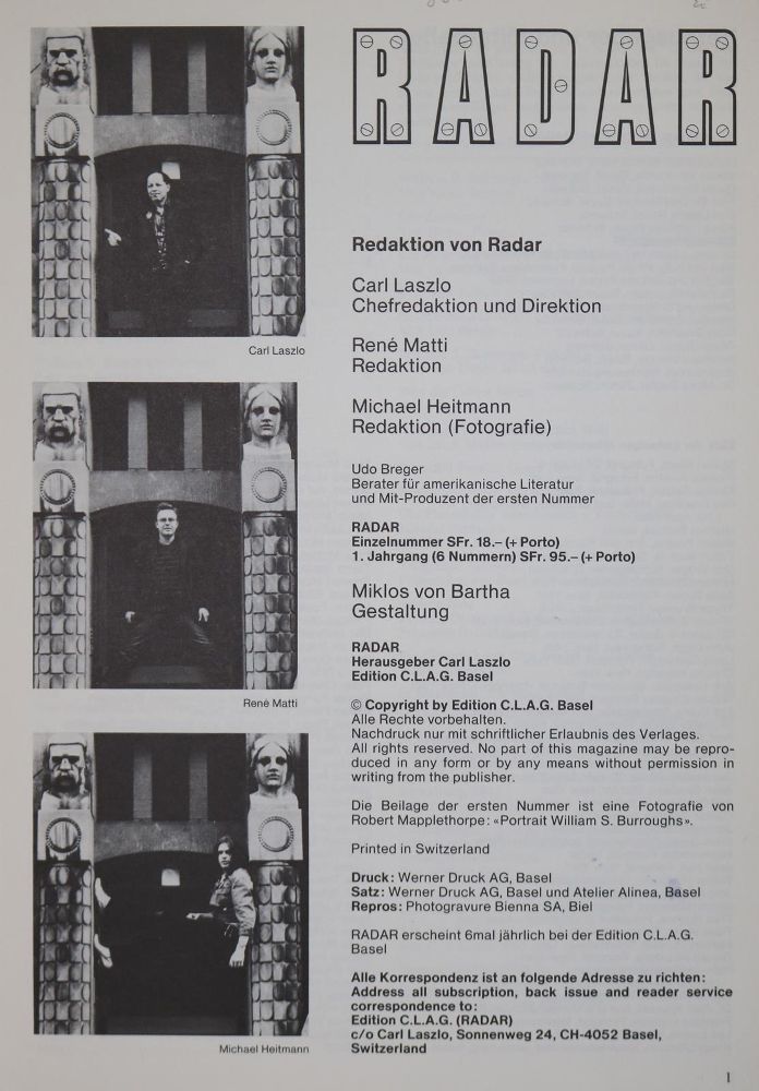 Große Abbildung Nr.1: 126-1530 Laszlo,C. (Hrsg.).: (Zeitschriften und Zeitungen)