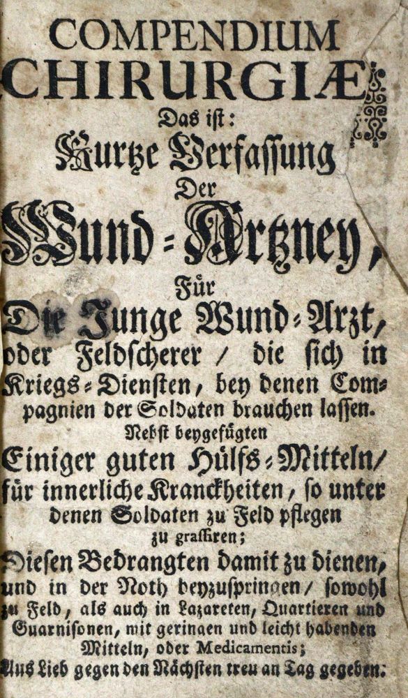 Große Abbildung Nr.1: 126-1563 Compendium chirurgiae,: (Medizin)