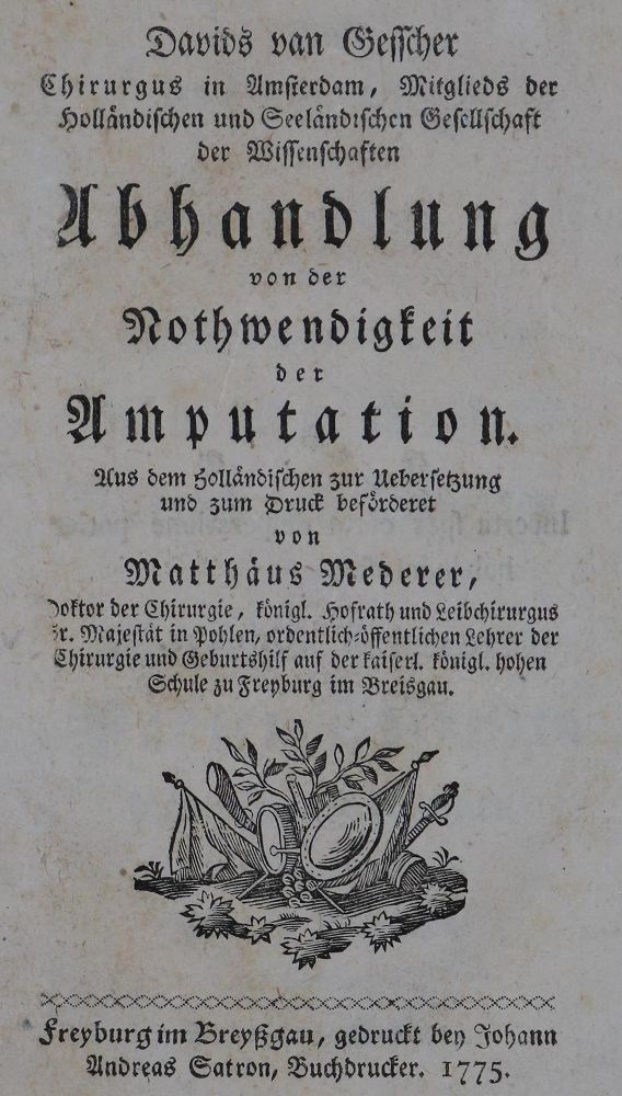 Große Abbildung Nr.1: 126-1565 Gesscher,D.van.: (Medizin)