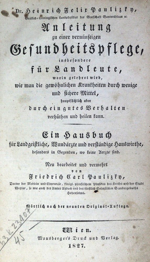 Große Abbildung Nr.1: 126-1578 Paulitzky,H.F.: (Medizin)